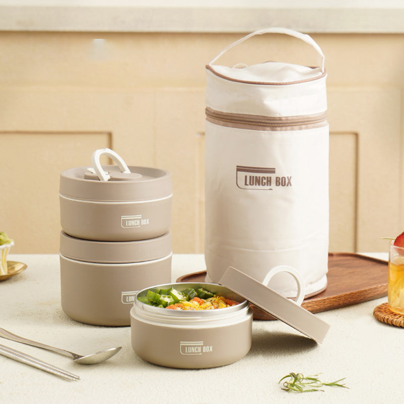 BowLift | ThermoBox Multi-Layered Insulated Lunchbox with FREE Carry Bag