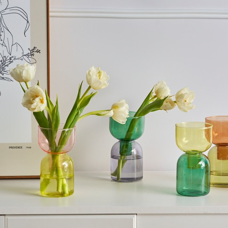 LZINA™ | Two-Piece Mini Bud Vase Terrarium Set