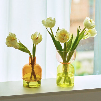 LZINA™ | Two-Piece Mini Bud Vase Terrarium Set