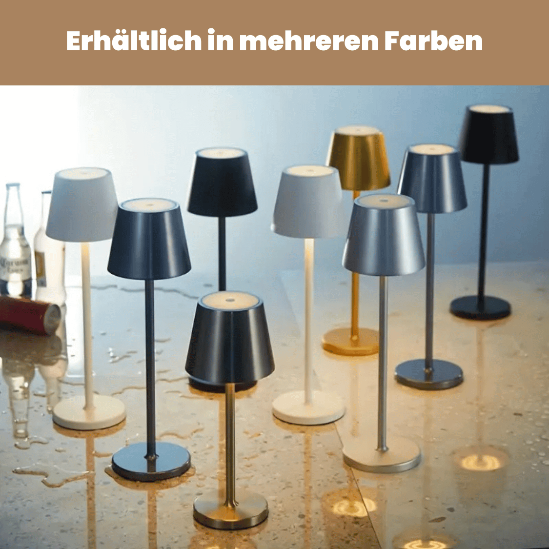 BowLift Wireless LED Table Lamp — Touch-Control, Dimmable Lighting