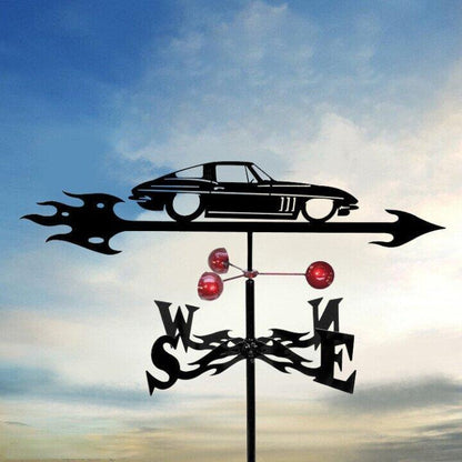 LZINA™ | Weather vane - Windy - Retro witch shape - Unique design