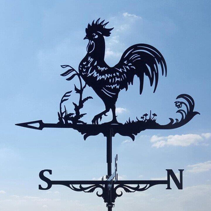 LZINA™ | Weather vane - Windy - Retro witch shape - Unique design