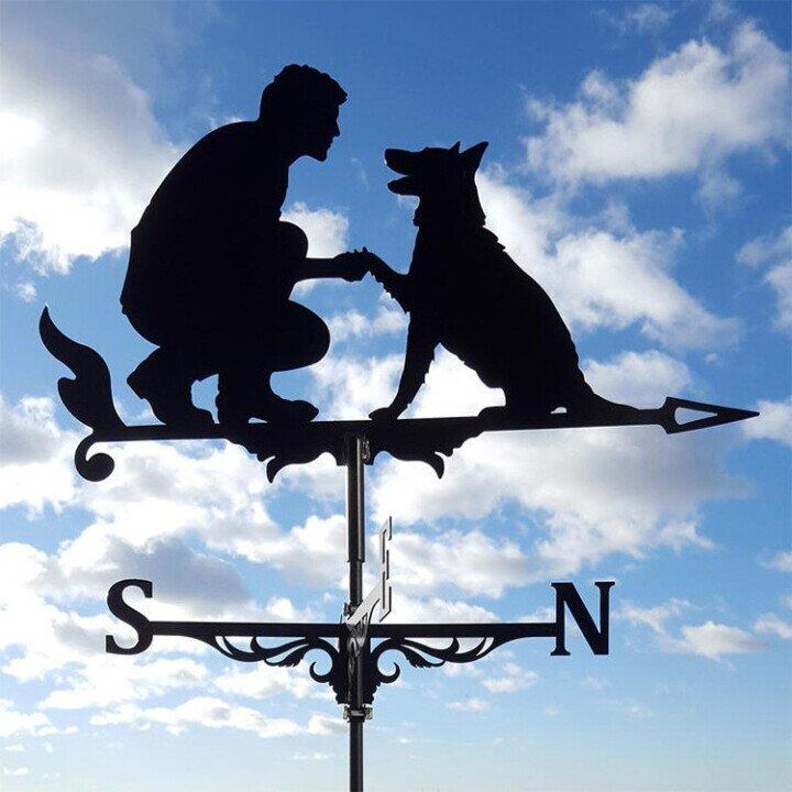 LZINA™ | Weather vane - Windy - Retro witch shape - Unique design
