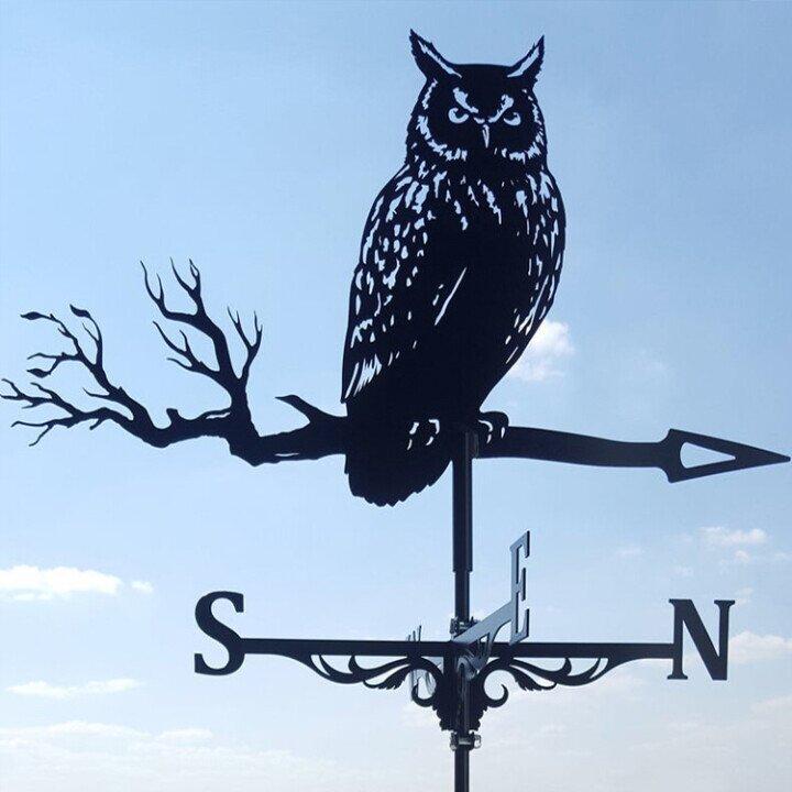 LZINA™ | Weather vane - Windy - Retro witch shape - Unique design