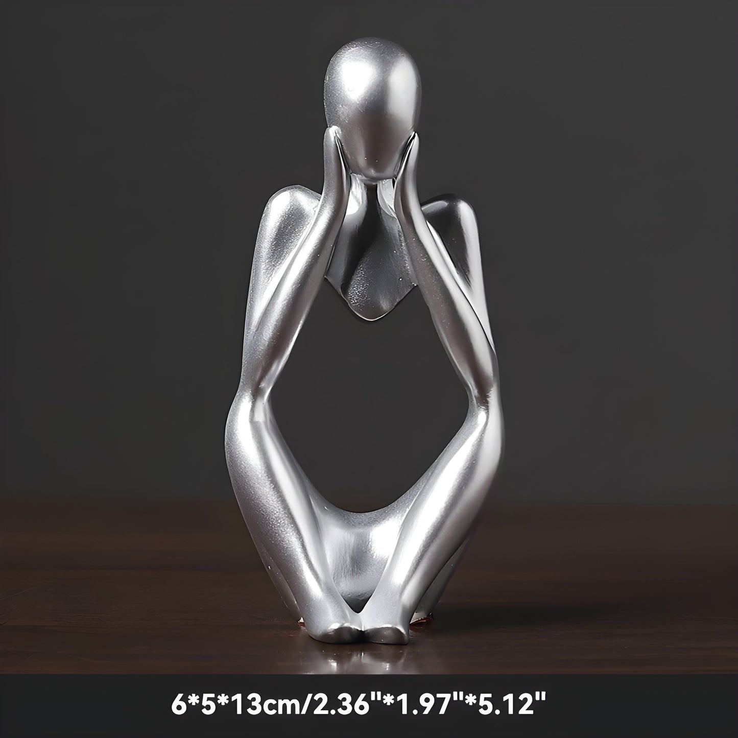 LZINA™ | Abstract Thinker Sculpture Home Decor