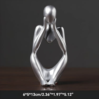 LZINA™ | Abstract Thinker Sculpture Home Decor