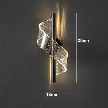BowLift Luxury Glass Wall Lamp with Candle Holder – Elegant Glass Wall Sconce for Ambient Lighting