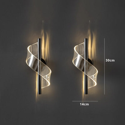 BowLift Luxury Glass Wall Lamp with Candle Holder – Elegant Glass Wall Sconce for Ambient Lighting