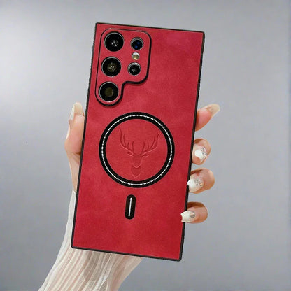 BowLift | Leather Case for Samsung Phone | Magnetic Wireless Charging Case