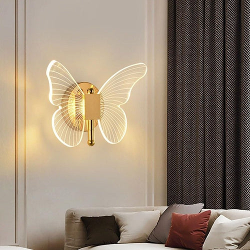 BowLift FloraVyne LED Wall Light – Elegant Butterfly-Shaped Lamp with 3 Lighting Modes and Energy-Saving Design
