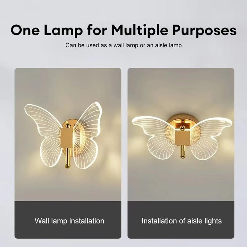 BowLift FloraVyne LED Wall Light – Elegant Butterfly-Shaped Lamp with 3 Lighting Modes and Energy-Saving Design