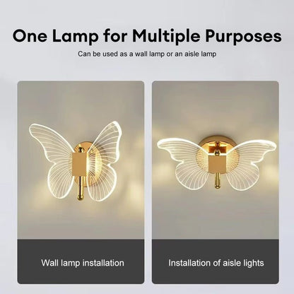 BowLift FloraVyne LED Wall Light – Elegant Butterfly-Shaped Lamp with 3 Lighting Modes and Energy-Saving Design