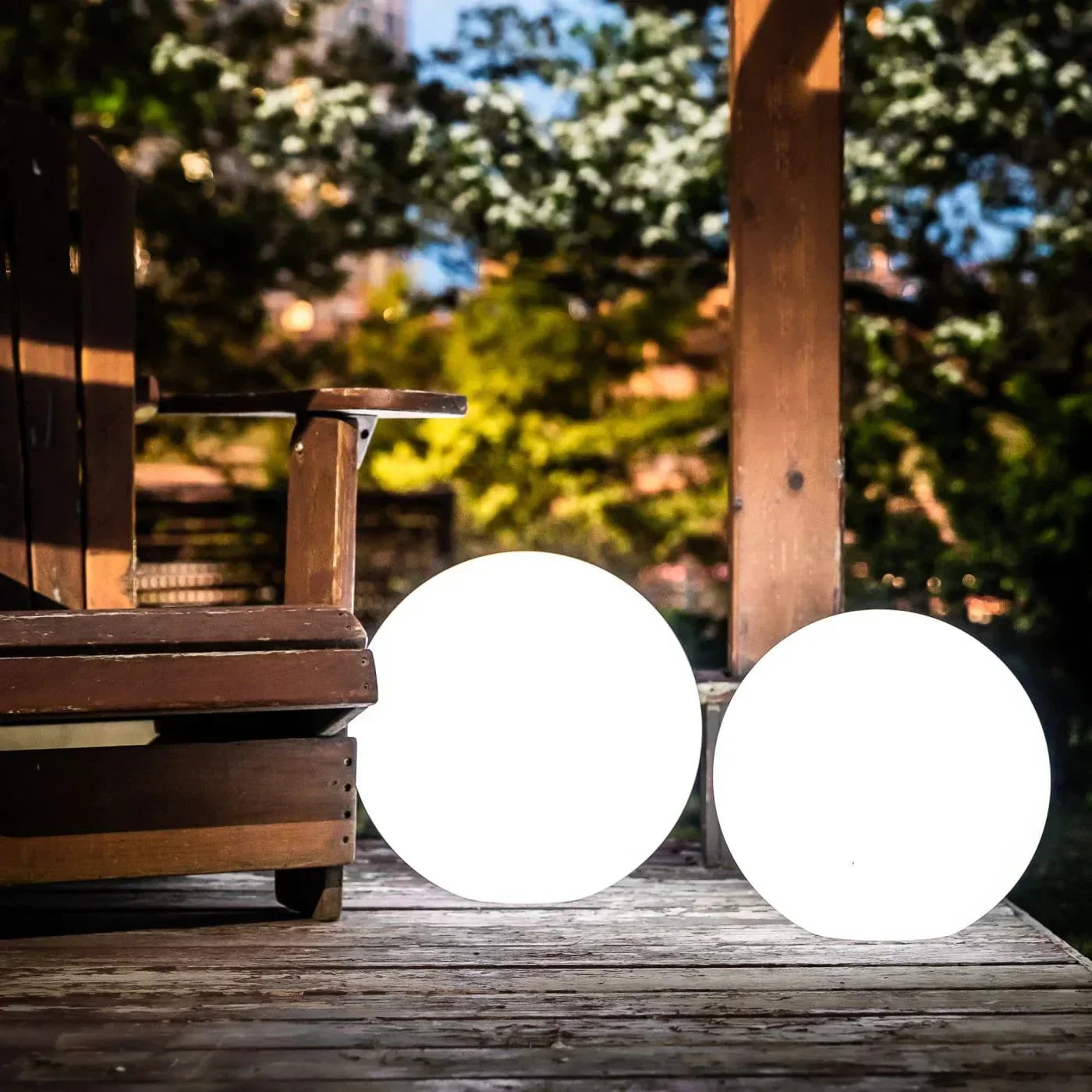 LZINA™ | Outdoor Globe Light - Wireless, Weatherproof, 16 Colors LED Ball Light