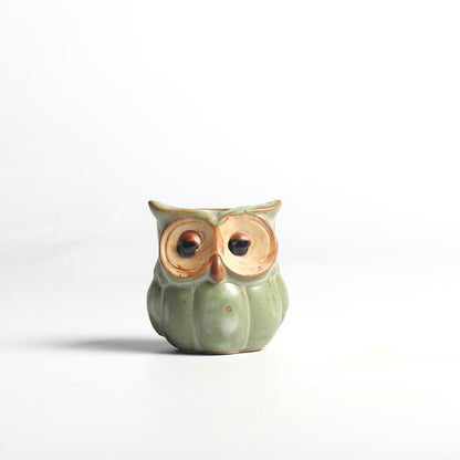 LZINA™ | Owls Ceramic Flower Pot Set 5-piece