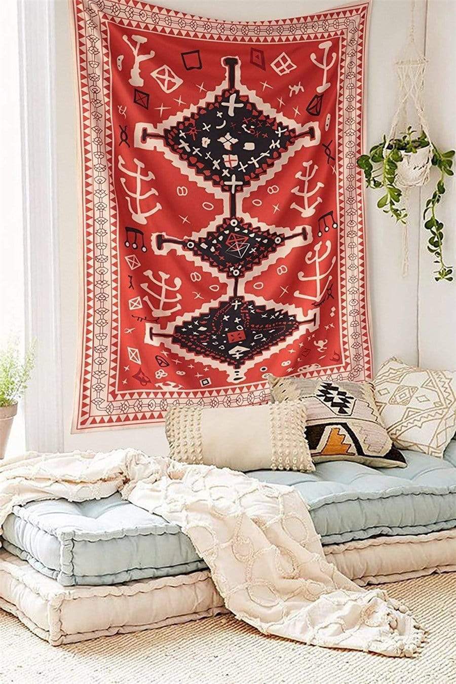 LZINA™ | Moroccan Totem Wall Tapestry