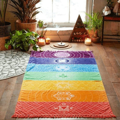 LZINA™ | 7 Chakra Rainbow Yoga Mat