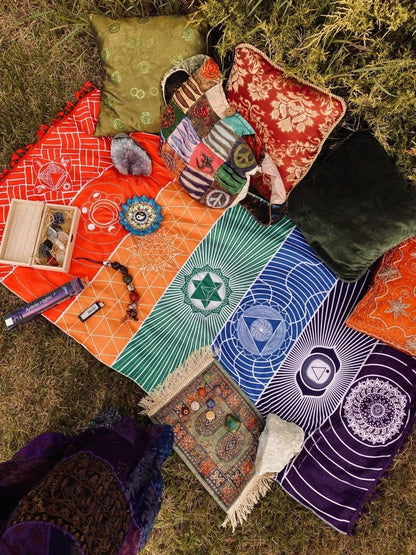 LZINA™ | 7 Chakra Rainbow Yoga Mat