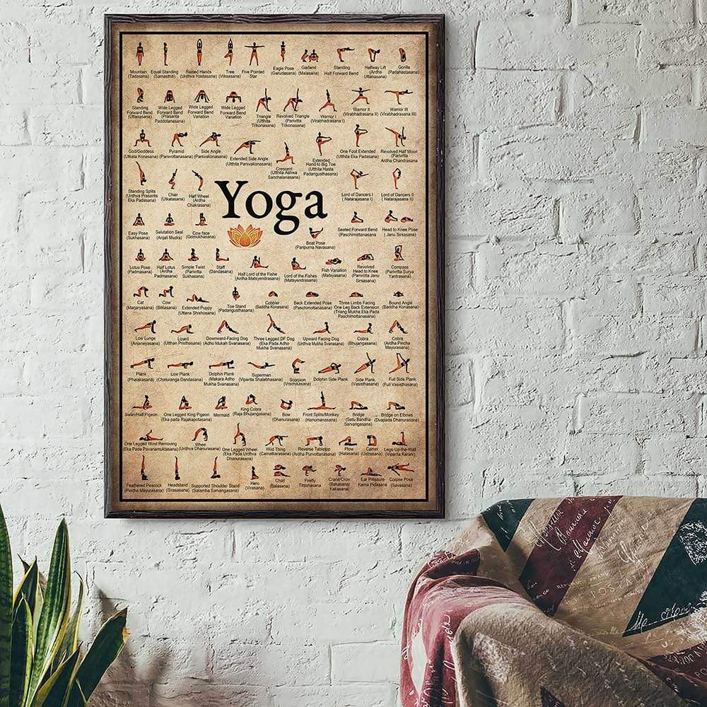 LZINA™ | Yoga Poses Wall Poster