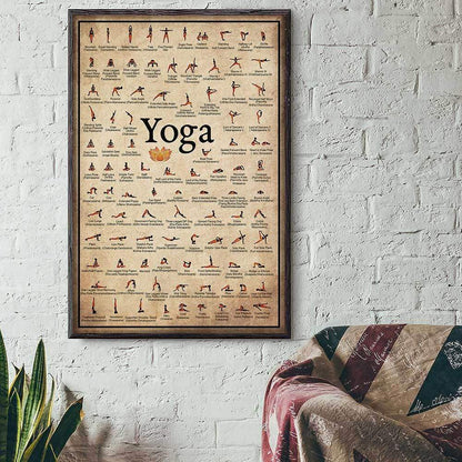 LZINA™ | Yoga Poses Wall Poster