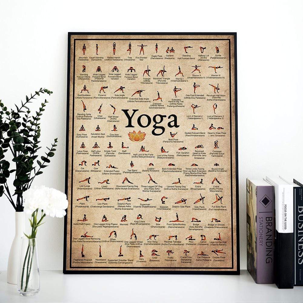 LZINA™ | Yoga Poses Wall Poster