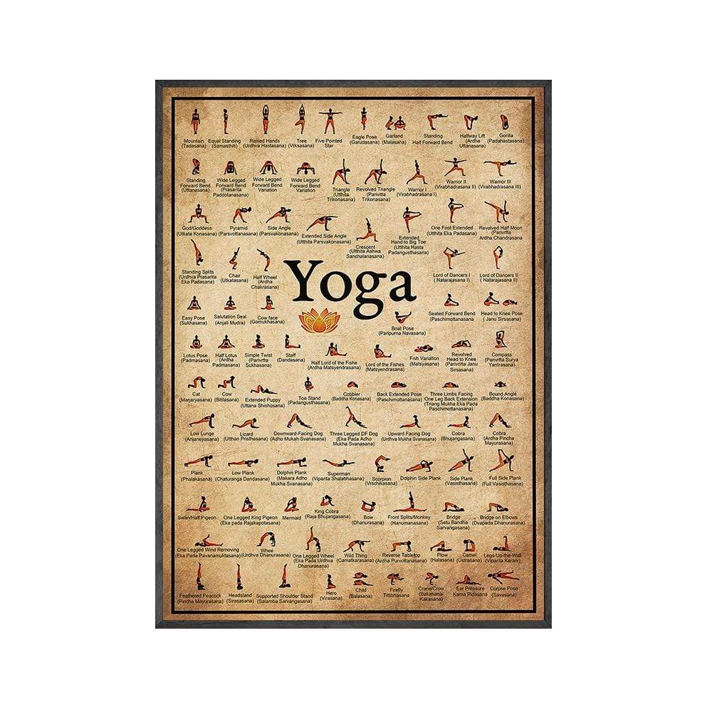 LZINA™ | Yoga Poses Wall Poster
