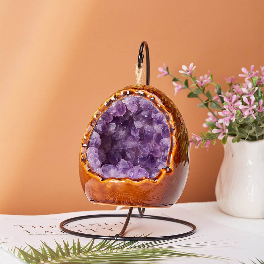 BowLift Natural Crystal Lamp - Elegant Ambient Lighting with Real Crystal