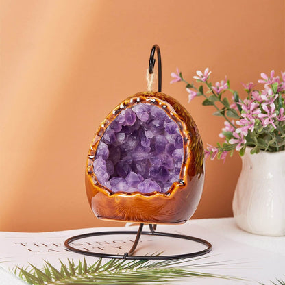 BowLift Natural Crystal Lamp - Elegant Ambient Lighting with Real Crystal