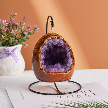 BowLift Natural Crystal Lamp - Elegant Ambient Lighting with Real Crystal