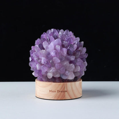 BowLift Aventurine Quartz Crystal Lamp – Elegant Ambient Glow for Your Space