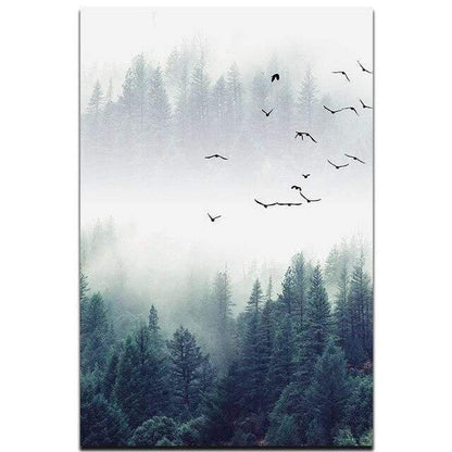 LZINA™ | 3-piece Nordic Forest Landscape Wall Art