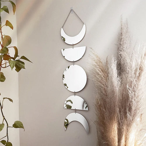 LZINA™ | Moon phases mirror wall hanging