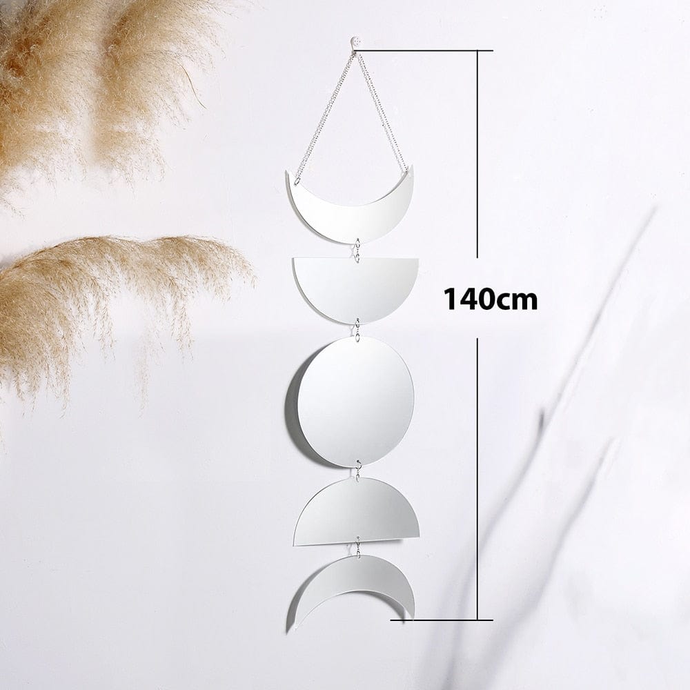 LZINA™ | Moon phases mirror wall hanging