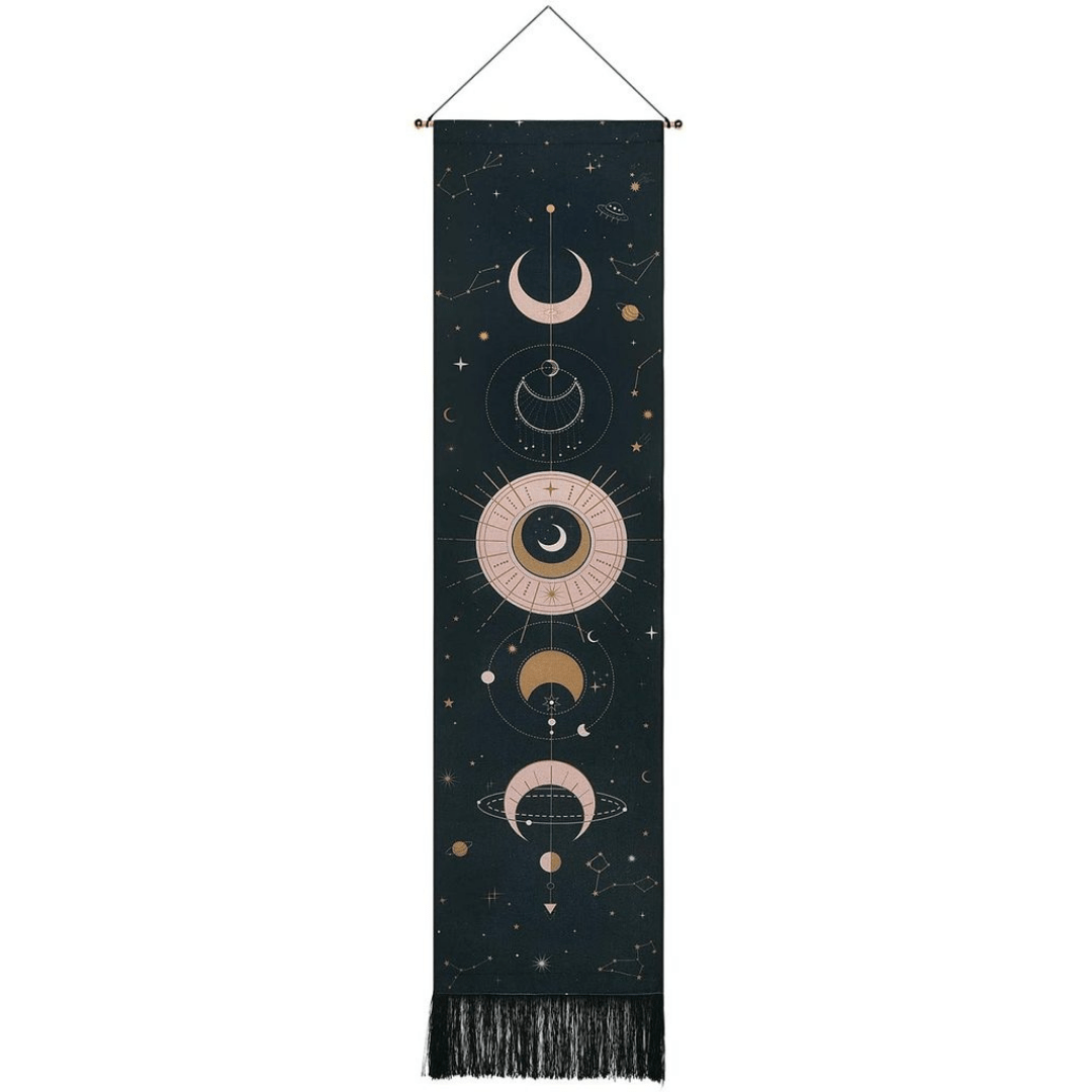 LZINA™ | Moon Phases Wall Hanging Tapestry
