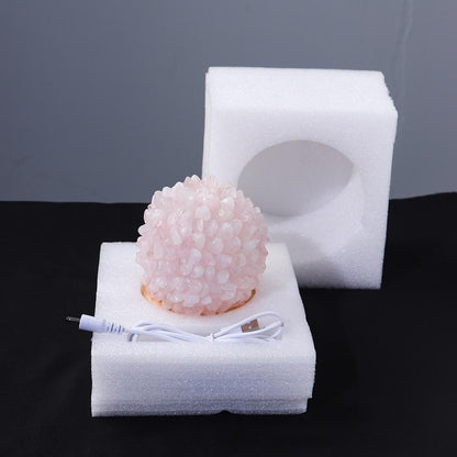 BowLift Aventurine Quartz Crystal Lamp – Elegant Ambient Glow for Your Space
