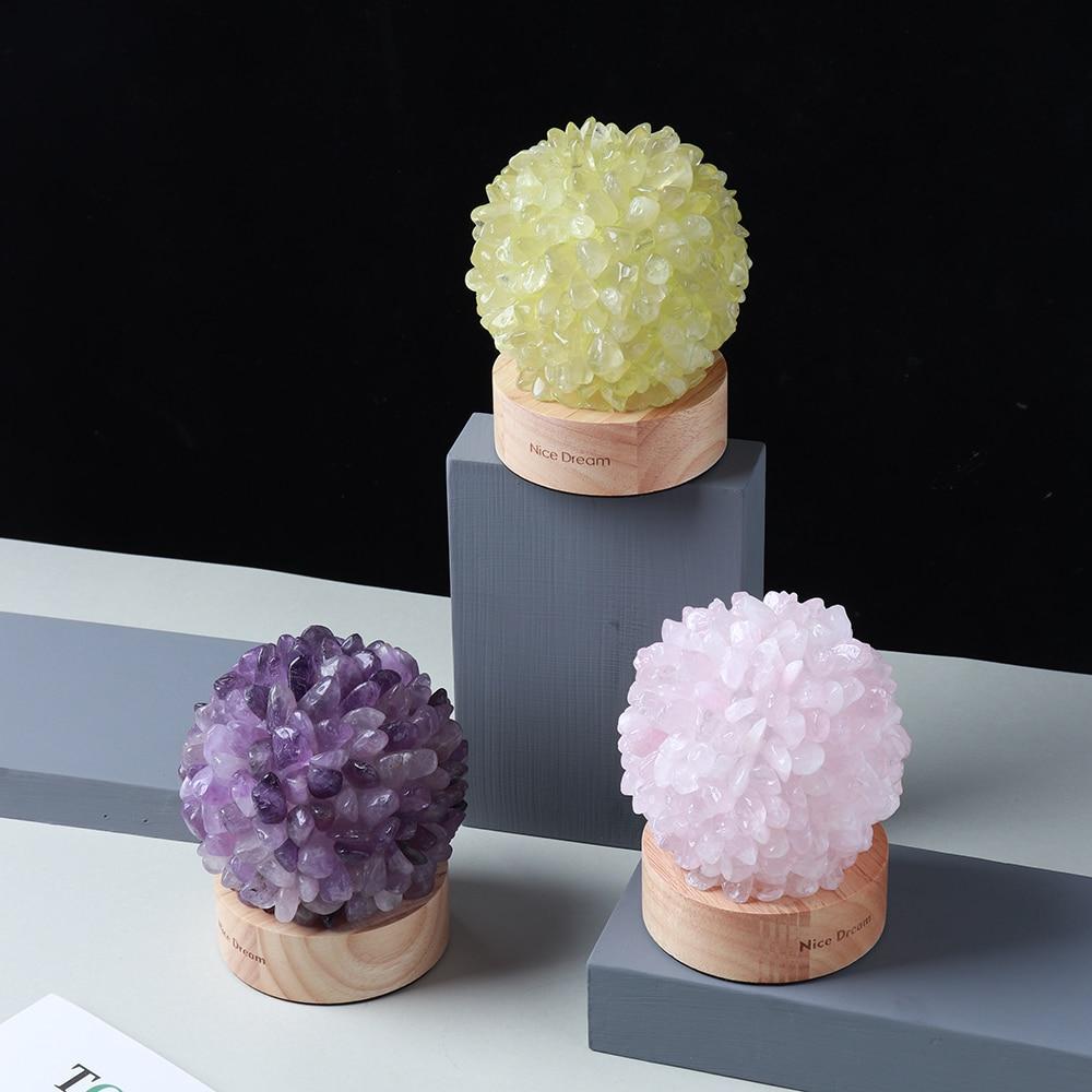 BowLift Aventurine Quartz Crystal Lamp – Elegant Ambient Glow for Your Space