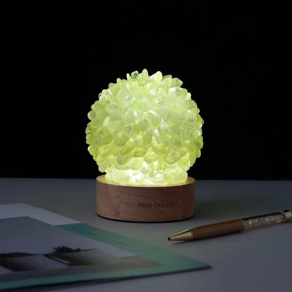 BowLift Aventurine Quartz Crystal Lamp – Elegant Ambient Glow for Your Space