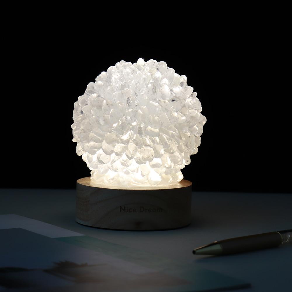 BowLift Aventurine Quartz Crystal Lamp – Elegant Ambient Glow for Your Space