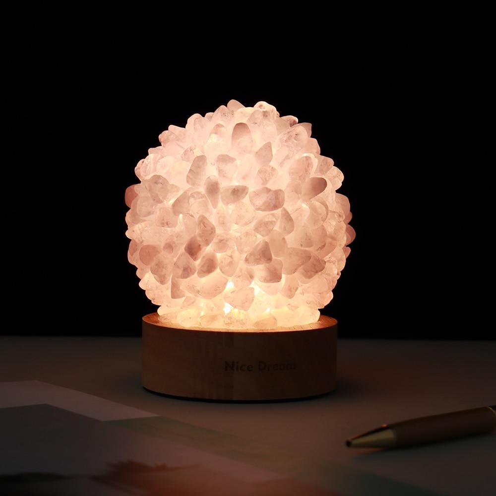 BowLift Aventurine Quartz Crystal Lamp – Elegant Ambient Glow for Your Space