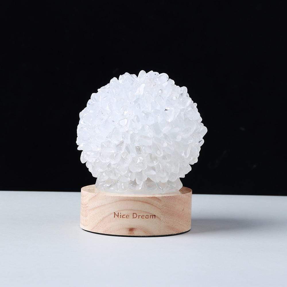 BowLift Aventurine Quartz Crystal Lamp – Elegant Ambient Glow for Your Space