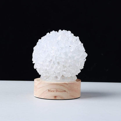 BowLift Aventurine Quartz Crystal Lamp – Elegant Ambient Glow for Your Space