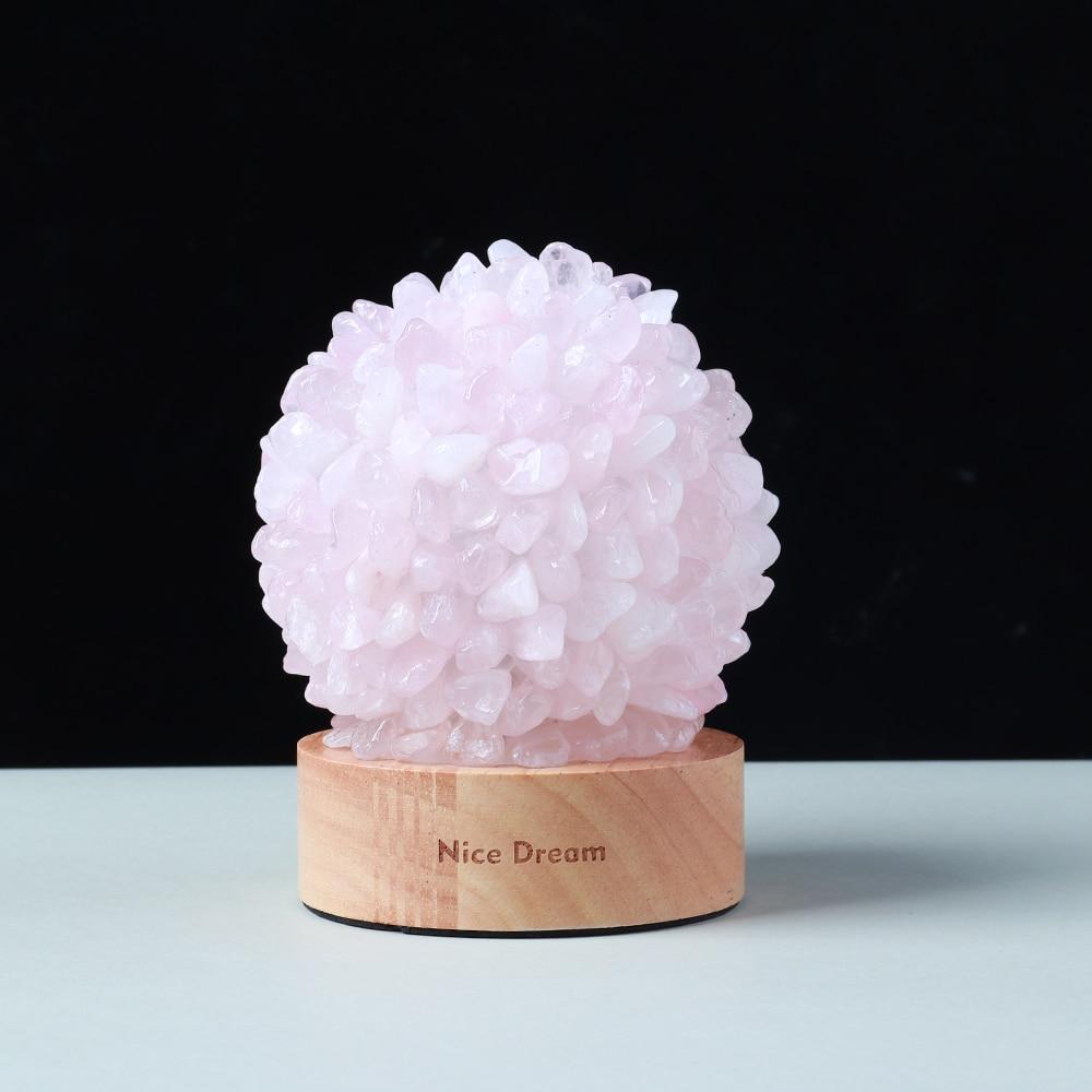 BowLift Aventurine Quartz Crystal Lamp – Elegant Ambient Glow for Your Space