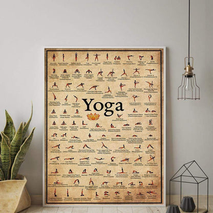 LZINA™ | Yoga Poses Wall Poster