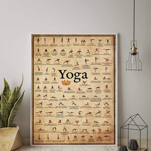 LZINA™ | Yoga Poses Wall Poster
