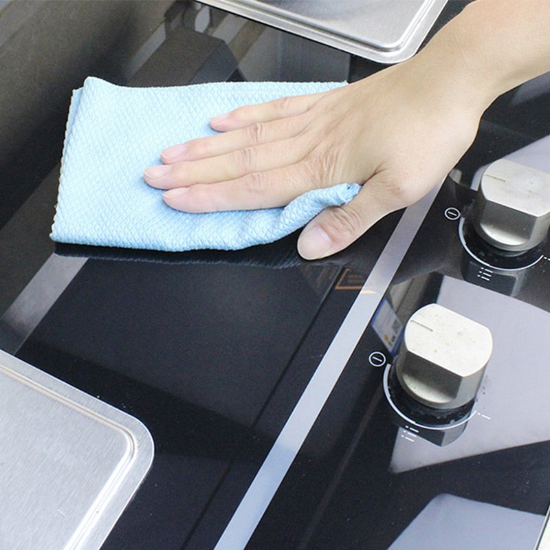 Wipe Glass Mirror Wipes Cleaning Cloth Thickening Grease Kitchen Wipe | Bowlift
