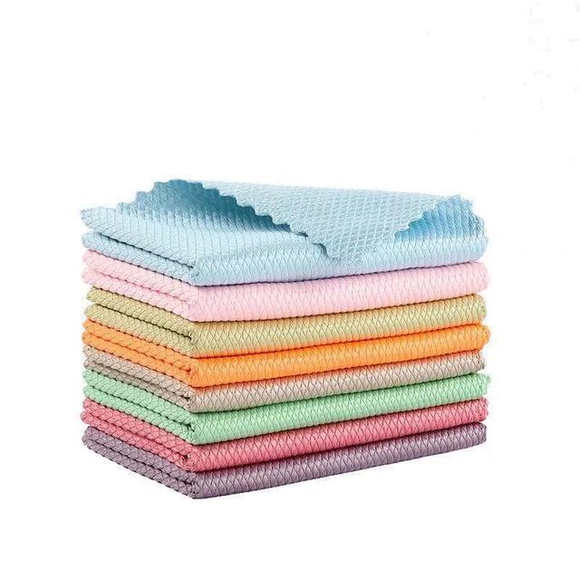 Wipe Glass Mirror Wipes Cleaning Cloth Thickening Grease Kitchen Wipe | Bowlift