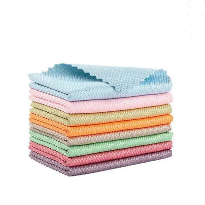 Wipe Glass Mirror Wipes Cleaning Cloth Thickening Grease Kitchen Wipe | Bowlift