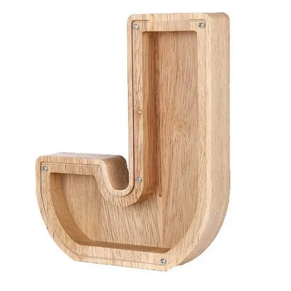 LZINA™ | Wooden Alphabet Letters 'Initial' Piggy Bank